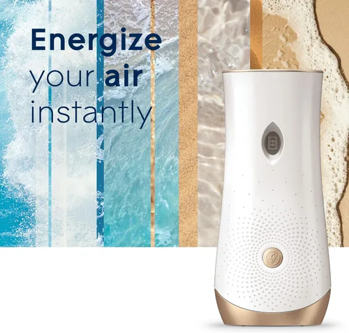 Miniatura 2 de Glade Kit automático de repuesto y soporte de aerosol, ambientador para el hogar y el baño, Aqua Waves, 6.2 onzas, 2 unidades (paquete de 2)