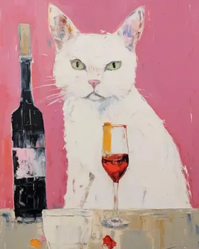 Miniatura 10 de Pintura por números, corte de pelo de gato negro, lienzo profesional con pinceles, pinturas acrílicas, divertido graffiti de animales, pintura por
