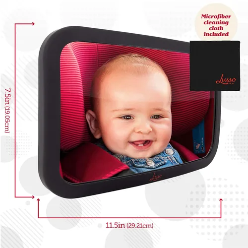 Miniatura 4 de Espejo para asiento trasero de bebé, Negro