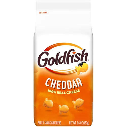 Goldfish Galletas de queso cheddar, galletas horneadas, bolsa de 6.6 onzas