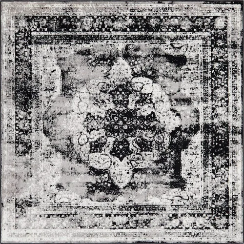 Miniatura 46 de Unique Loom Sofia Collection - Alfombra tradicional vintage, inspirada en Francia (7 pies x 10 pies, rectangular, negro/gris claro)