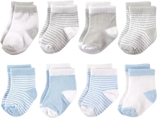 Miniatura 12 de Hudson Baby - Calcetines de algodón para bebés recién nacidos y Terry para niñas bebés