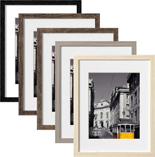 Miniatura 103 de eletecpro - Juego de 10 marcos de fotos de 5 x 7 pulgadas, collage de marcos de fotos para decoración de pared, muestra fotos de 4 x 6