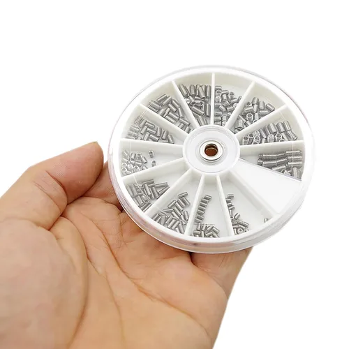Miniatura 8 de M2 M2.5 M3 Kit surtido de tornillos de acero inoxidable con punta de transmisión hexagonal interna