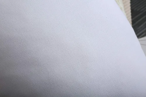 Miniatura 3 de TangDepot - Fundas de almohada decorativas hechas a mano 100% lona de algodón sólida, (22 x 22 pulgadas, blanco)