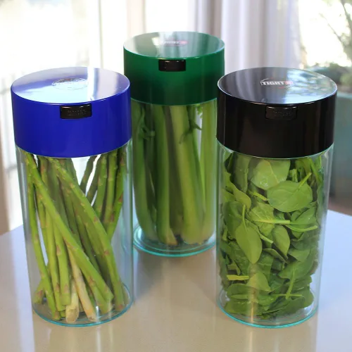 Miniatura 9 de Tightvac - Recipiente hermético de almacenamiento de 5 a 24 onzas, sellado al vacío multiusos para granos de café, molidos, hierbas, té, especias
