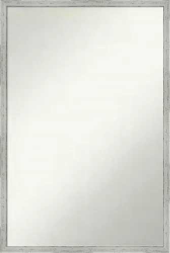 Miniatura 1119 de Amanti Art Espejo de baño blanco para sobre el fregadero, 32 x 45 pulgadas, espejo de tocador rectangular blanco esbelto, marco de madera moderno