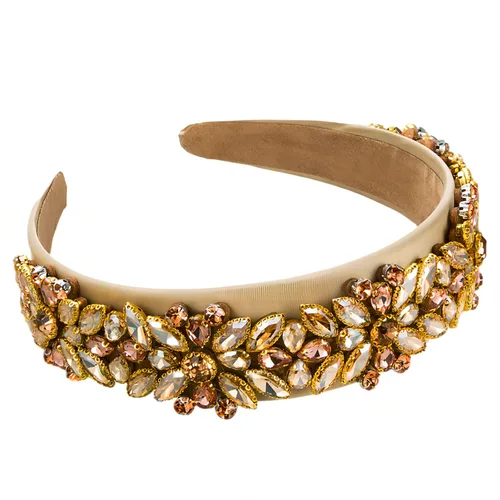Miniatura 28 de Diadema de moda para mujer, hermosa diadema retro con diamantes de imitación de cristal, accesorios para mujeres y niñas (diadema 3)