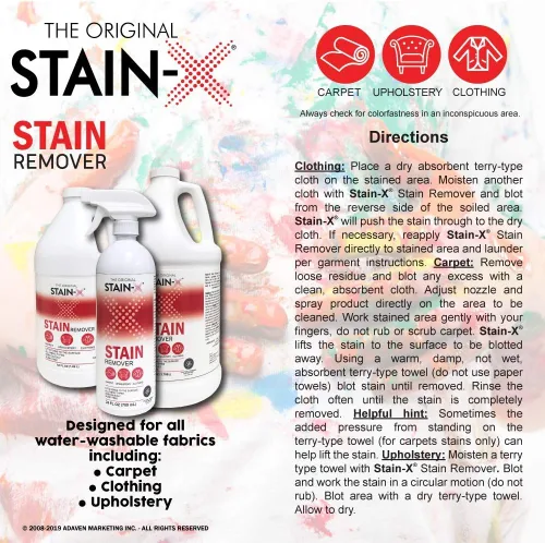 Miniatura 2 de STAIN-X Quitamanchas - Quitamanchas multiusos para alfombras, tapicería y ropa, 24 onzas