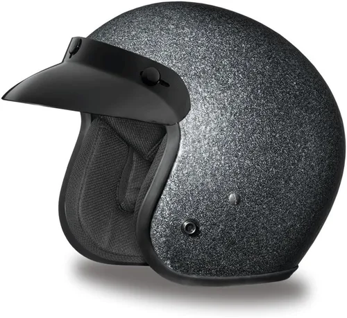 Miniatura 23 de Daytona Helmets - Medio casco de motocicleta con diseño de calavera y huesos cruzados – Aprobado DOT [Gráficos]