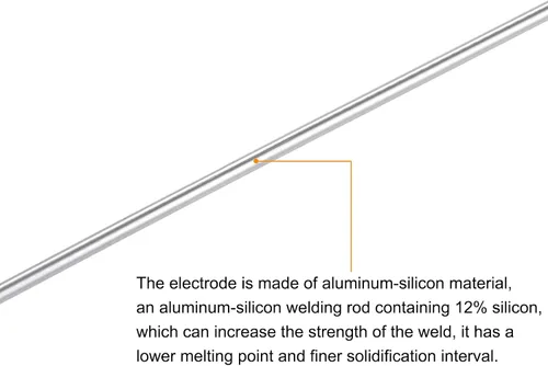 Miniatura 4 de uxcell Varillas de soldadura de aluminio Alambre de soldadura de silicio de aluminio Herramienta de reparación multiusos 1/8 "x 19.69" 30 piezas