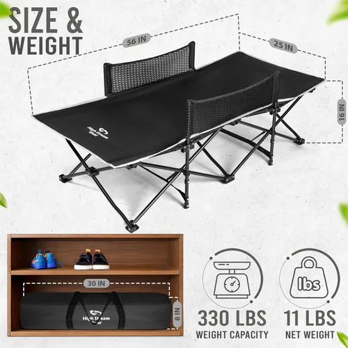 Miniatura 5 de Cama de Cuna para Niños Pequeños: Cuna Plegable Portátil para Viajes, Camping y para Niños, Ideal para Exteriores y Huéspedes Jóvenes en Casa. Cama