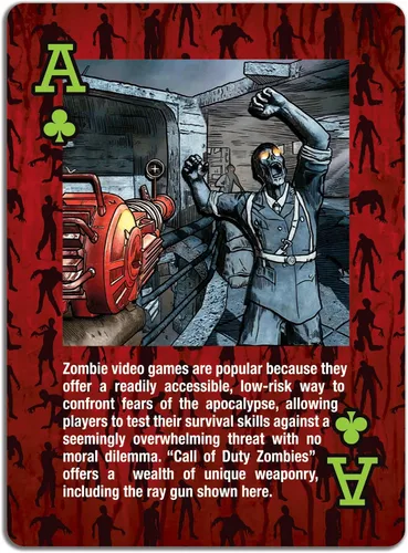 Miniatura 6 de Paradise Cay Publications, Inc. Cartas de juego - Baraja estándar de 52 cartas (Una historia de zombis)