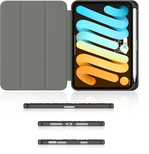 Miniatura 3 de Soke Funda para iPad mini 7(A17 Pro) 2024/iPad Mini 6 2021 de 8.3 pulgadas con Soporte para Lápiz-[Carga de Lápiz + Activación/Suspensión