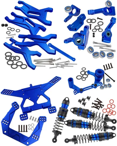 Pieza de Actualización para 1/10 Slash 2WD/Slash 2WD VXL, Amortiguadores RC Big Bore de Aleación, Brazo de Suspensión, Bloque Caster, Bloques de