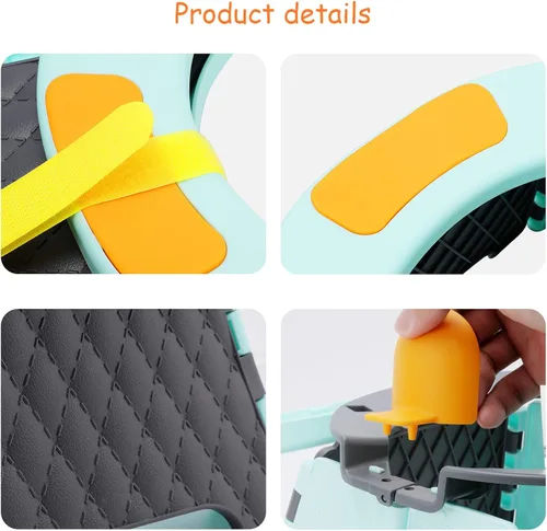 Miniatura 9 de Asiento de entrenamiento portátil para niños pequeños, inodoro plegable para niños, inodoro plegable para niños, orinal de viaje para automóvil, Azul