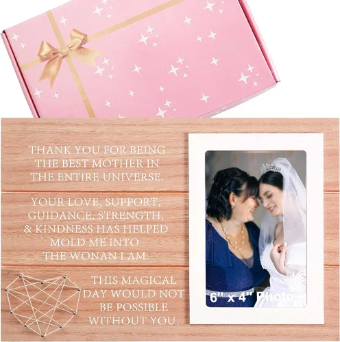 Miniatura 8 de Regalo de marco de fotos de boda para dama de honor de la novia, despedida de soltera, ducha nupcial para mejores amigas, hermana, mejor amiga - "Él