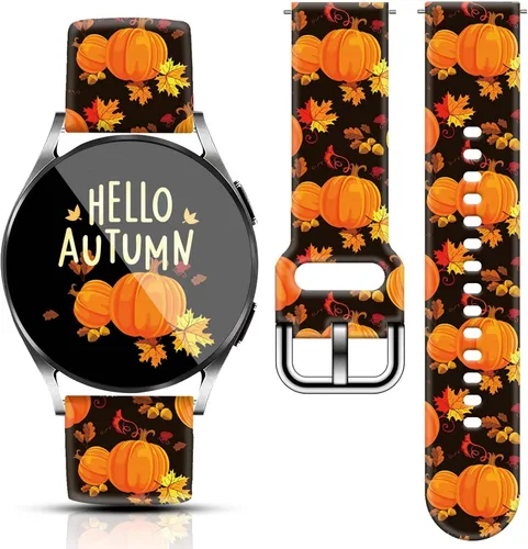 Miniatura 15 de 20mm Banda de reloj para festividades de Navidad, Halloween y Acción de Gracias Compatible con Samsung Galaxy Watch 7/6/5/4 de 40 mm, 44 mm/Watch 6