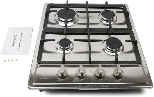 Miniatura 2 de Estufa de gas Gas Gas GLPG, Quemador de estufa de vidrio templado, 4 quemadores, parrilla de gas integrada (4 quemadores, 23 x 20 pulgadas)