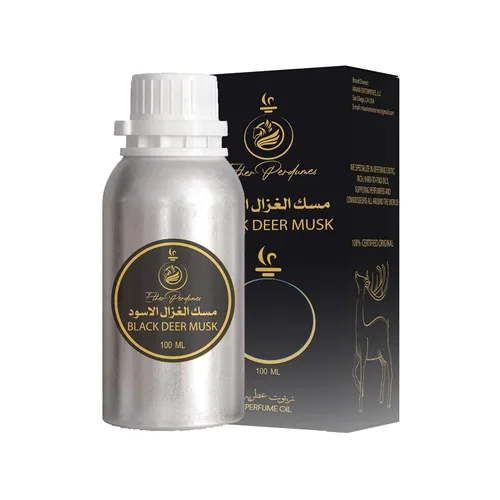 Miniatura 3 de Ether Perfumes PHEROMONE BOOSTED BLACK DEER MUSK Aceite de perfume concentrado 3.4 fl oz I Extracto de grado premium I Perfume Making I Aceite