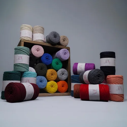 Miniatura 8 de Makromecity, 3 carretes de cordón de macramé de una hebra de 3 mm x 100 yardas (300 pies) de 3 mm de una hebra de cuerda de algodón natural