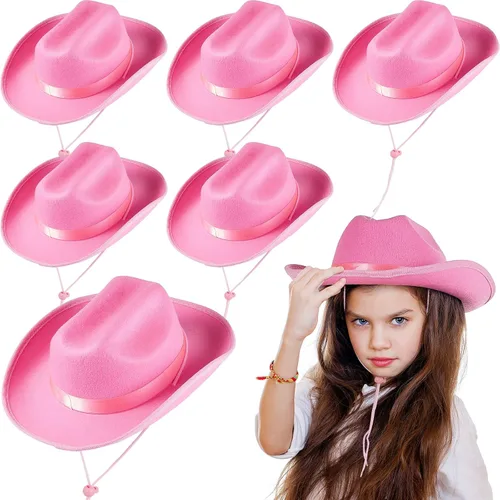Miniatura 25 de Hercicy Sombreros de vaquero para niños pequeños, sombrero de vaquera para niños y niñas, accesorios de disfraz de bebé, suministros de fiesta