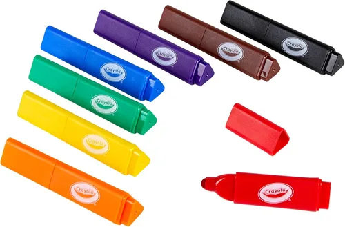Miniatura 3 de Crayola Marcadores Triangulares para Niños Pequeños (8 unidades), Marcadores Lavables de Fácil Agarre para Niños Pequeños, Suministros de Arte