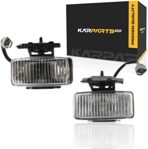CarLights360 Par de luces antiniebla para Jeep Cherokee 1997-2001, lado del conductor y del pasajero para CH2592123 + CH2593123