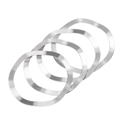 Miniatura 4 de uxcell Arandela de resorte de onda de acero inoxidable 304 de 1.220 in x 1.535 in x 0.016 in, 4 piezas para tornillo