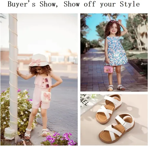 Miniatura 7 de PATPAT Sandalias para niñas pequeñas, sandalias para niños pequeños elegantes y cómodas ligeras y duraderas Sandalias de agua para niñas y niños