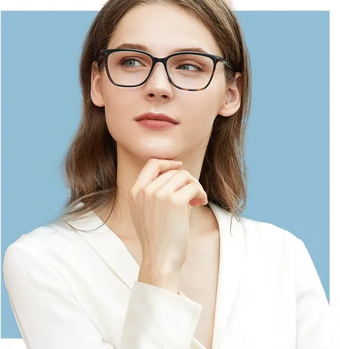 Miniatura 5 de BLUEMOKY Gafas de lectura de luz azul para mujer, paquete de 3 lentes de moda con ojo de gato, lentes de computadora con bloqueo de luz azul