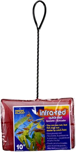 Miniatura 17 de Penn-Plax Quick-Net Aquarium Fish Net - Fine Mesh, Vinyl-Covered Braided Handle - Small Aquarium Cleaning Tool for Gentle Fish Handling - Use in
