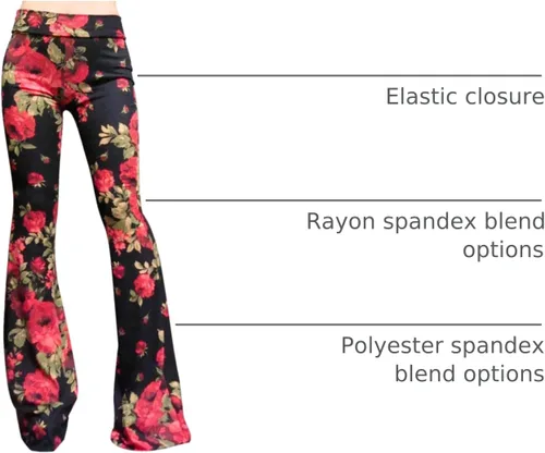 Miniatura 23 de ShopMyTrend - Pantalones de yoga largos con piernas anchas y acampanadas estilo palazzo, con cintura alta, para mujer