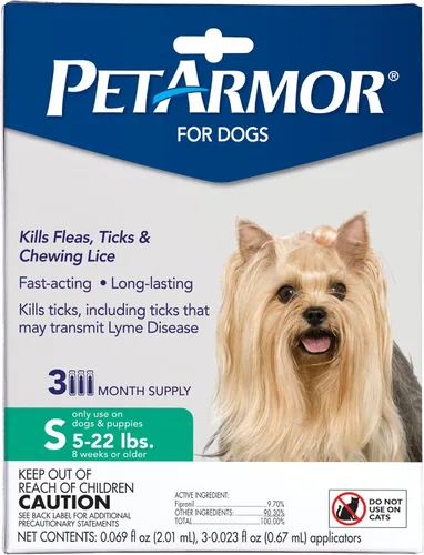Miniatura 8 de PetArmor Tratamiento de pulgas y garrapatas para perros, 5-22 lbs, 3