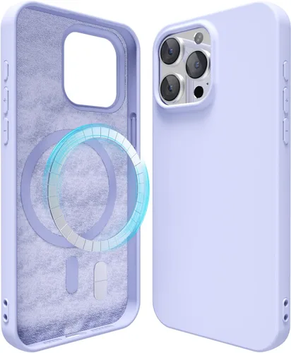 Miniatura 17 de oakxco Funda de silicona para iPhone 12 Pro Max, magnética, compatible con carga inalámbrica Magsafe, cubierta protectora de goma suave y delgada