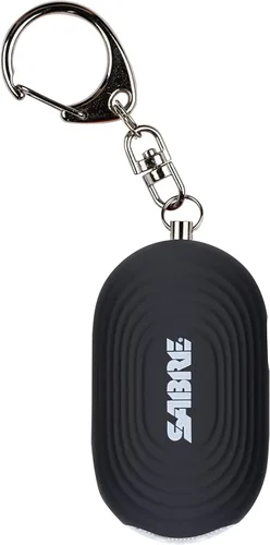 Alarma personal 2 en 1 de SABRE con luz LED, sirena de seguridad personal de 130 dB, gancho de enganche para acceso instantáneo, rango de 1,250 pies