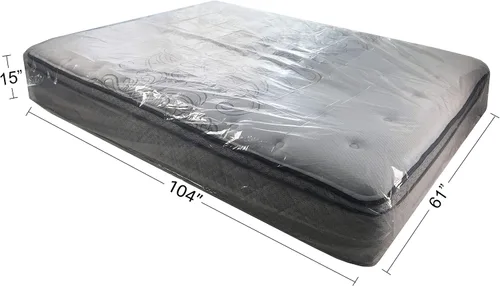 Miniatura 3 de uBoxes Fundas de colchón Queen y King, polietileno resistente de 2 mil