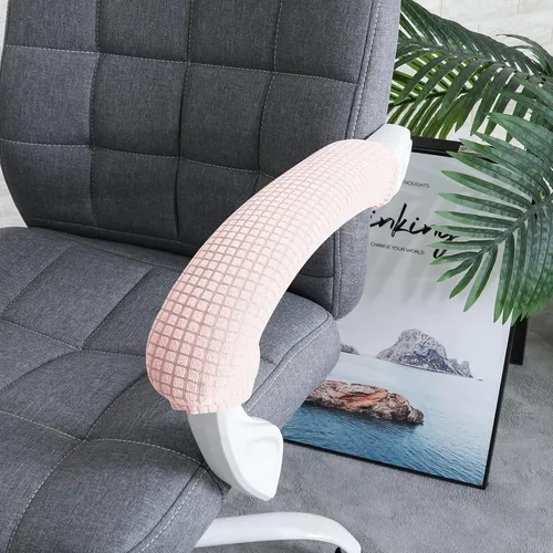 Miniatura 4 de Forcheer - Fundas elásticas para reposabrazos de silla de oficina, resistentes al agua, de Spandex y Jacquard, para sillas de oficina y computadora