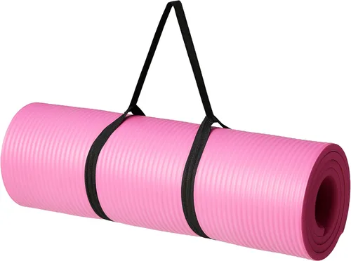 Miniatura 12 de Amazon Basics Extra Thick Exercise Yoga Mat with Carrying Strap Azul