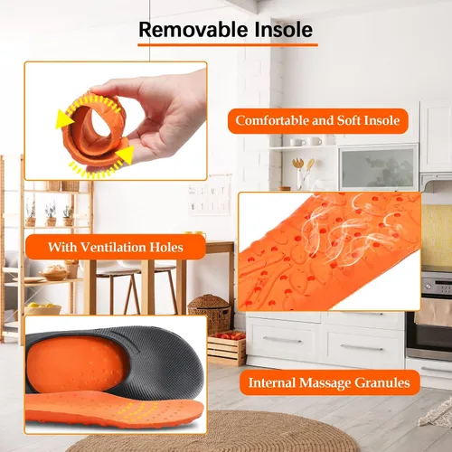 Miniatura 4 de Zapatos de chef para hombre, zapatos para cocina, zapatos de trabajo antideslizantes para mujer, zuecos cómodos para enfermera, zapatos de cocodrilo