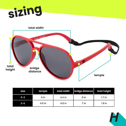Miniatura 5 de Hipsterkid Polarized Baby Sunglasses with Strap for InfantToddler Flexible Frame, 100% UV Protection - Aviator, Ages 0-2