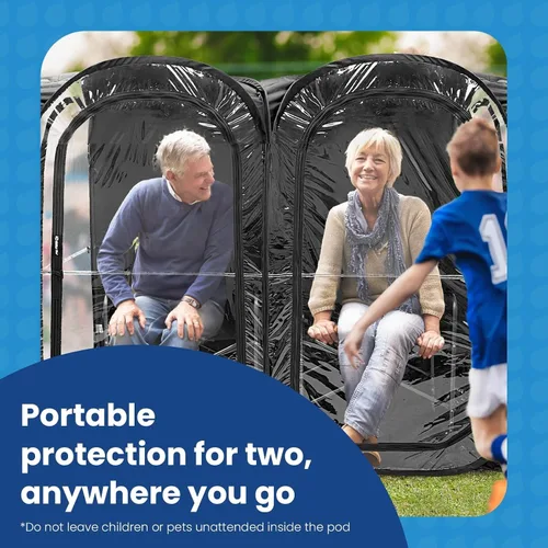Miniatura 11 de WeatherPod® Side-by-Side™ 2-4 Person Pop-Up Sports Tent Pod - The Original Shark Tank Instant Setup All-Weather Shelter for Outdoor Sports, Rain