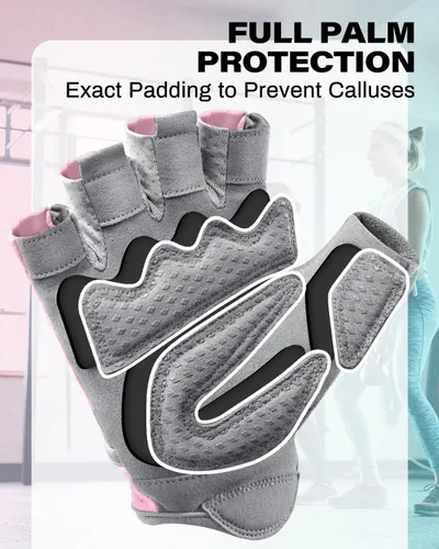 Miniatura 2 de VINSGUIR Guantes de entrenamiento para mujeres y hombres, guantes de levantamiento de pesas transpirables para ejercicio de gimnasio, fitness