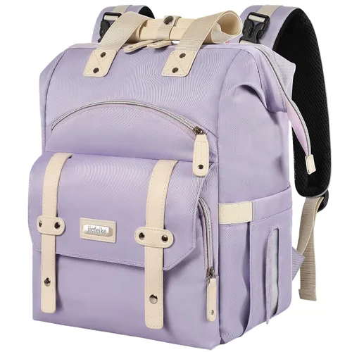 Miniatura 9 de Jiefeike Mochila para pañales para bebés, niños y niñas, bolsas de pañales portátiles para bebé, mochila para papá y mamá, bolsa de pañales