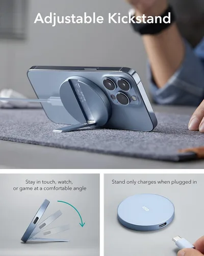 Miniatura 5 de ESR para cargador Magsafe con soporte, cargador inalámbrico para iPhone, almohadilla de carga para iPhone 17/16/15/14/13/12, AirPods 4/3/Pro/Pro 2