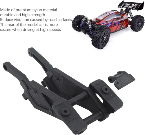 Miniatura 4 de Soporte de ala trasera de coche, soporte de montaje para patas de alerón de ABS, soporte de montaje para ZD Racing 1/8 coches