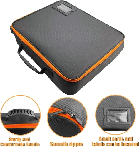 Miniatura 3 de Estuche de transporte de batería de herramientas rígidas extra grande compatible con Dewalt/Milwaukee/Makita 20V/60V/12V/18V Batería y cargador