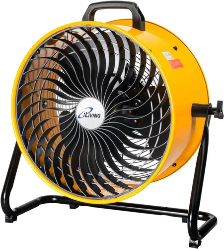 Miniatura 13 de iLiving Ventilador turbo de bajo ruido de 12 pulgadas 1139 CFM de 3 velocidades Circulador de aire portátil para tienda, oficina, invernadero, hogar