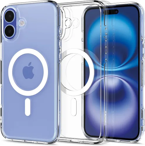 Miniatura 337 de Spigen Funda para iPhone 13 Mini, ultra híbrida MagFit [antiamarilleo] [compatible con Magsafe] - Transparente