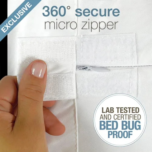 Miniatura 4 de SafeRest - Somier a prueba de chinches de primera calidad, impermeable, hipoalergénico, transpirable, sin ruido y sin vinilo, doble extra largo (XL)